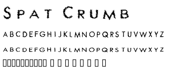 Spat Crumb font